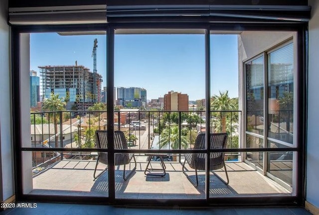 805 N 4th Ave Unit 508, Phoenix, AZ 85003 - entryway featuring a city view and healthy amount of natural light