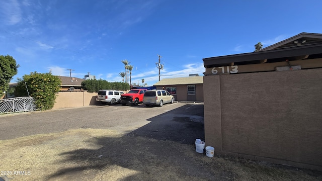 view of car parking