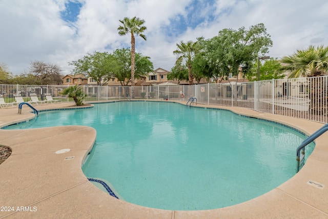 view of pool with a patio