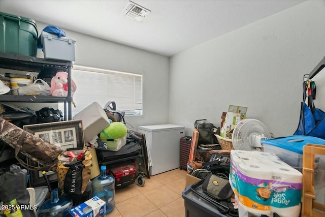storage room featuring visible vents