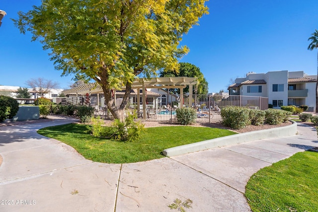 1825 W Ray Rd Unit 1068, Chandler, AZ 85224 - view of home's community with fence, a swimming pool, and a residential view