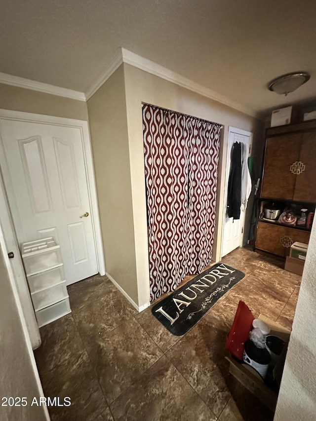 14402 N Saguaro Blvd Unit A, Fountain Hills, AZ 85268 - corridor featuring ornamental molding and baseboards
