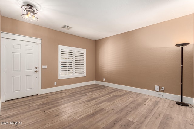 entrance foyer with wood-type flooring