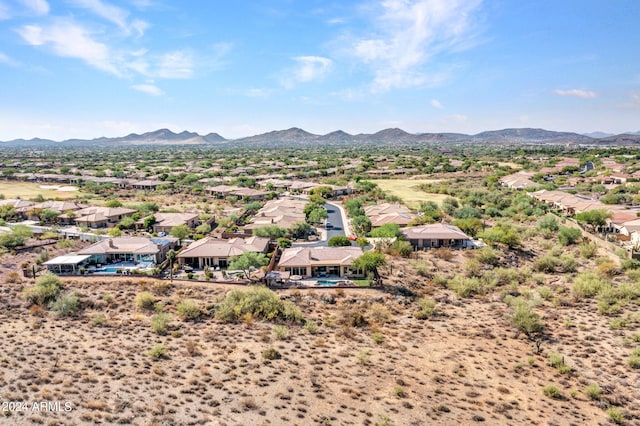 3220 W Feather Sound Dr, Anthem, AZ 85086 - aerial view featuring a mountain view and a residential view