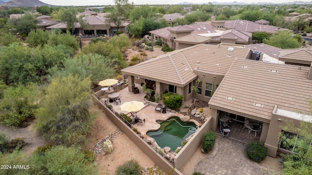 birds eye view of property