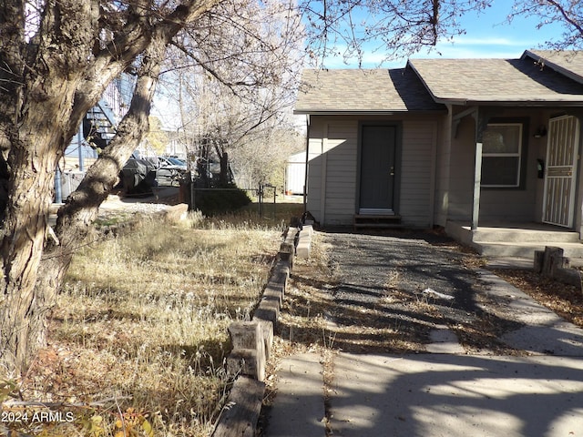 view of front of home