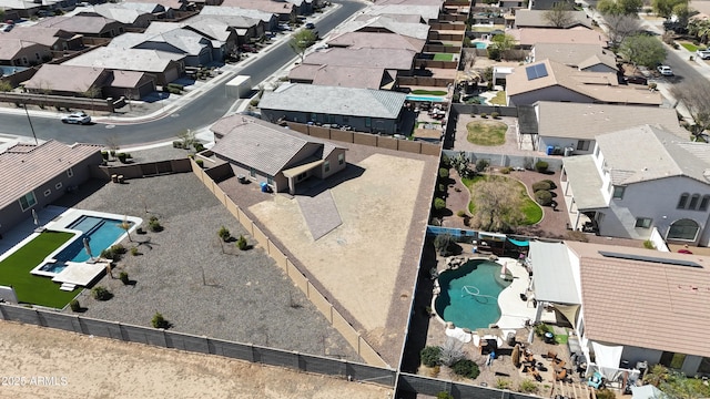 bird's eye view featuring a residential view