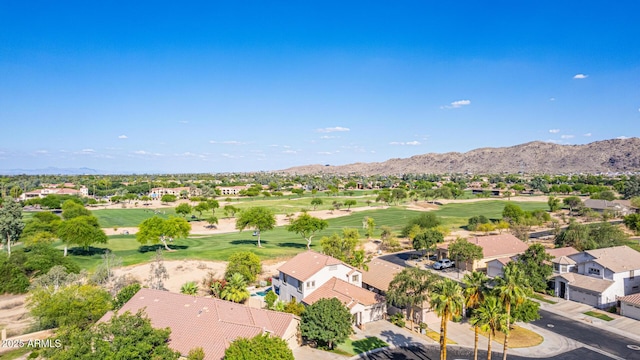 6847 S 27th Pl, Phoenix, AZ 85042 - aerial perspective of suburban area featuring a mountainous background and a golf club