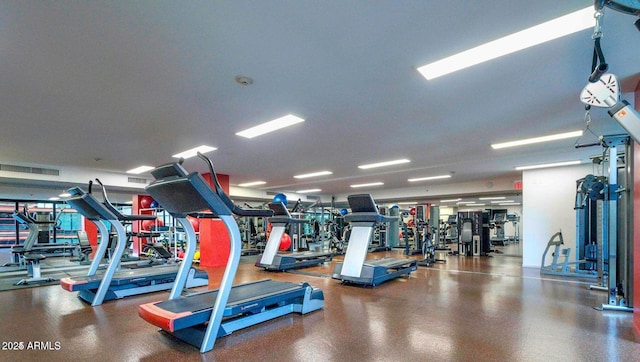 view of exercise room