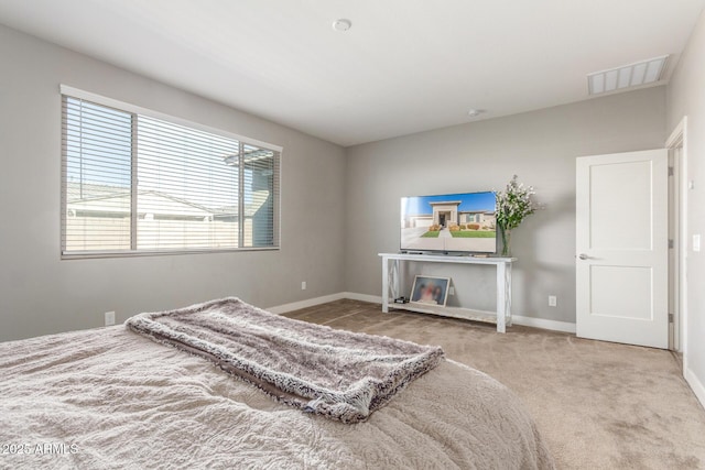 bedroom with carpet flooring