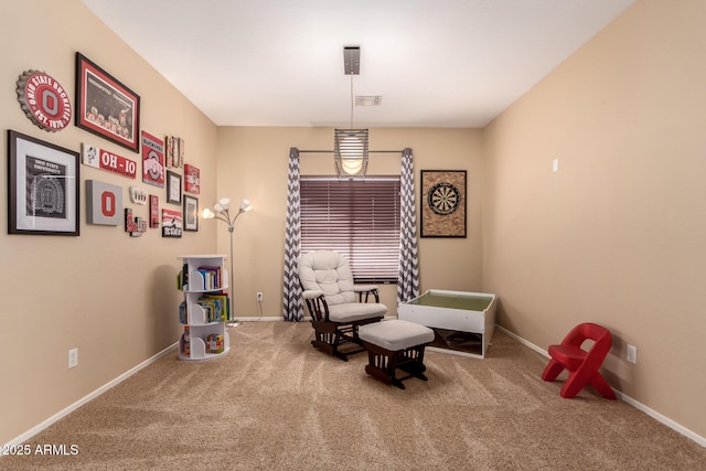 1453 E Elgin Pl, Chandler, AZ 85225 - sitting room featuring carpet and baseboards