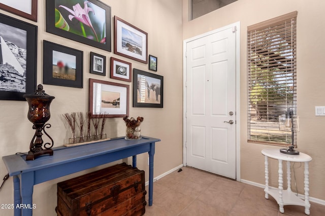 1453 E Elgin Pl, Chandler, AZ 85225 - entrance foyer with baseboards and light tile patterned floors
