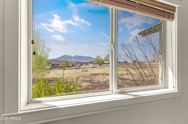 details featuring a mountain view