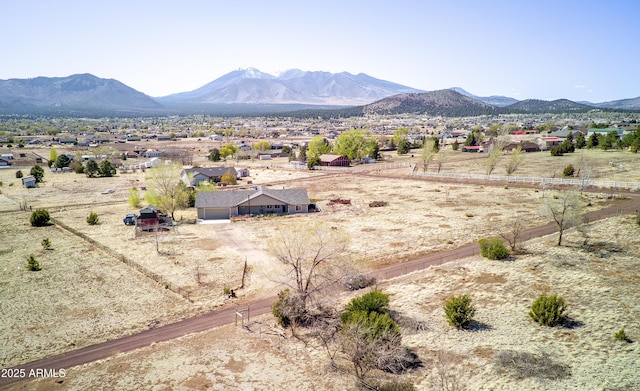 property view of mountains featuring a rural view