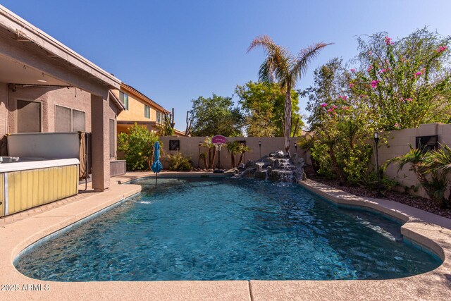 13629 W San Miguel Ave, Litchfield Park, AZ 85340 - view of swimming pool featuring a fenced backyard