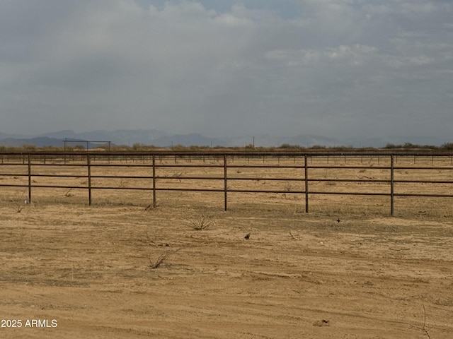 view of yard featuring a rural view