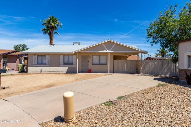 4636 W Mission Ln, Glendale, AZ 85302 - ranch-style house with concrete driveway and fence