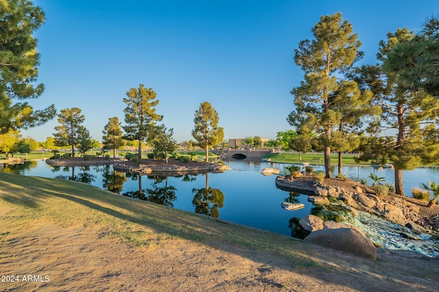 view of water feature