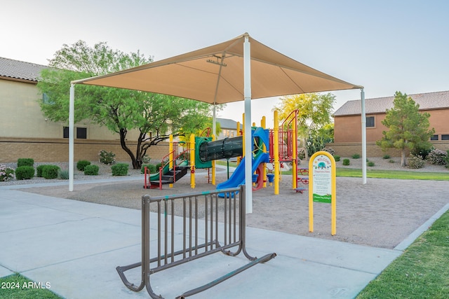 view of play area