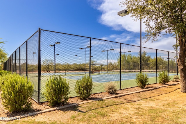 view of tennis court