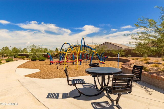 view of jungle gym