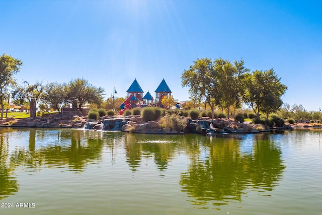 view of water feature