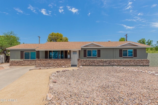 view of ranch-style house