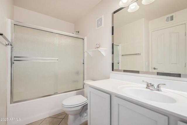 2401 E Rio Salado Pkwy Unit 1048, Tempe, AZ 85288 - full bathroom with vanity, bath / shower combo with glass door, and tile patterned floors