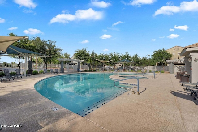 2401 E Rio Salado Pkwy Unit 1048, Tempe, AZ 85288 - community pool with a pergola and a patio area