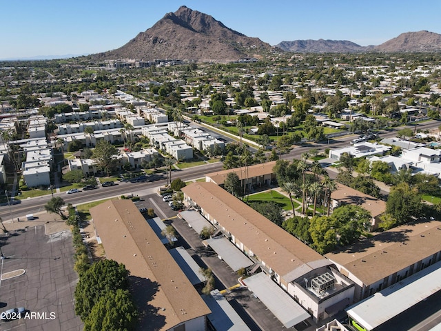 4701 N 68th St Unit 144, Scottsdale, AZ 85251 - aerial view of property and surrounding area featuring mountains and nearby suburban area