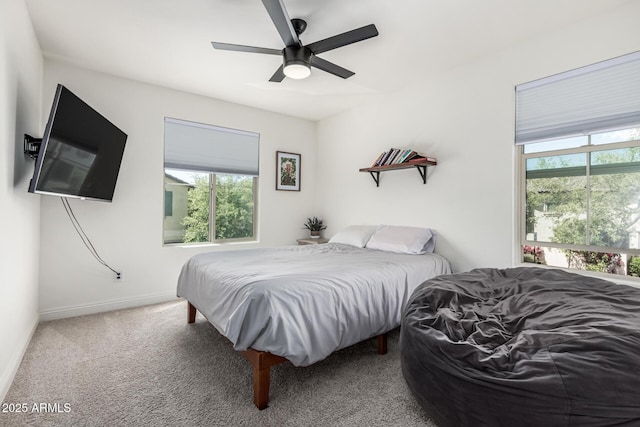 2640 N Heritage St, Buckeye, AZ 85396 - bedroom featuring baseboards, carpet flooring, and ceiling fan