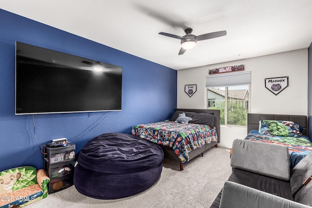 2640 N Heritage St, Buckeye, AZ 85396 - carpeted bedroom with a ceiling fan