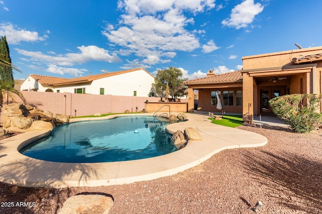 view of pool with a patio