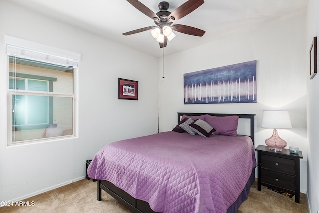17540 W Glenhaven Dr, Goodyear, AZ 85338 - bedroom featuring baseboards, carpet, and a ceiling fan