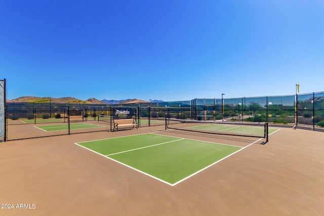 view of tennis court