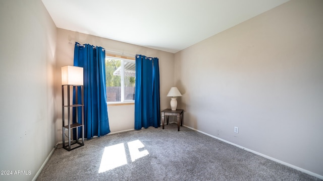 view of carpeted empty room