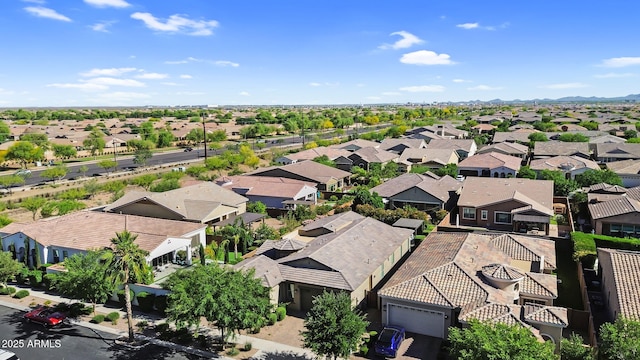 drone / aerial view featuring a residential view