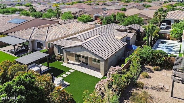birds eye view of property featuring a residential view
