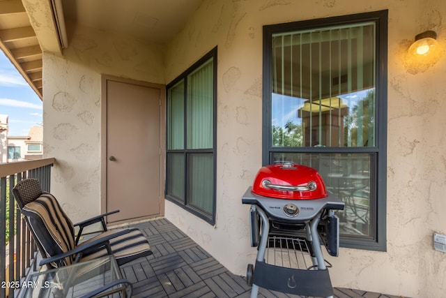 balcony with grilling area