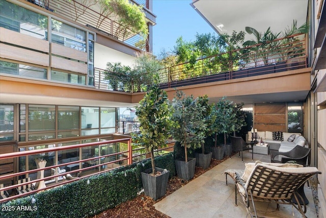 view of patio / terrace with an outdoor hangout area