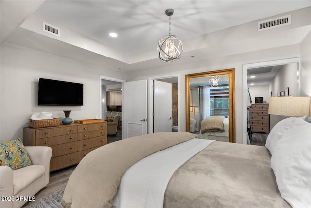 bedroom featuring wood-type flooring