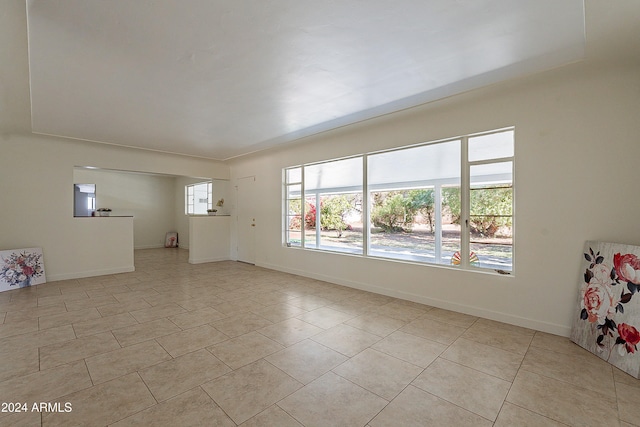 view of tiled spare room