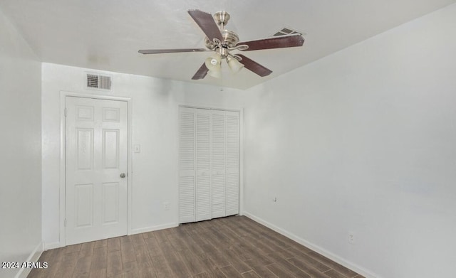 5850 W Cheery Lynn Rd, Phoenix, AZ 85031 - unfurnished bedroom featuring visible vents, baseboards, and wood finished floors