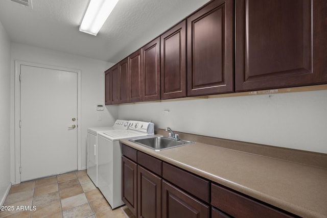 19700 N 76th St Unit 1103, Scottsdale, AZ 85255 - laundry room with cabinet space, independent washer and dryer, and a textured ceiling