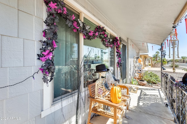 view of patio with covered porch