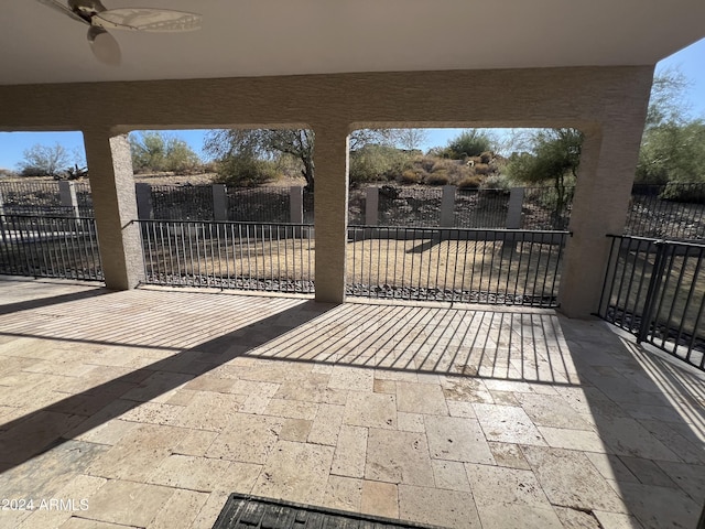 15230 N Blackbird Dr, Fountain Hills, AZ 85268 - view of patio / terrace with a ceiling fan