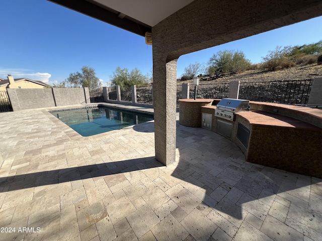 15230 N Blackbird Dr, Fountain Hills, AZ 85268 - view of pool with a fenced backyard and a patio area