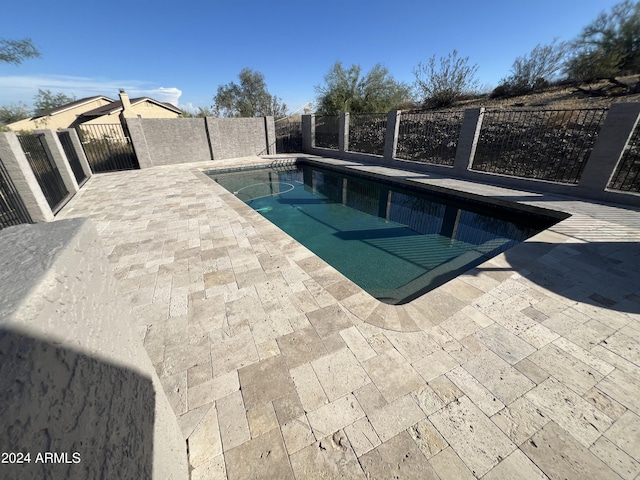 15230 N Blackbird Dr, Fountain Hills, AZ 85268 - view of swimming pool with a patio and a fenced backyard