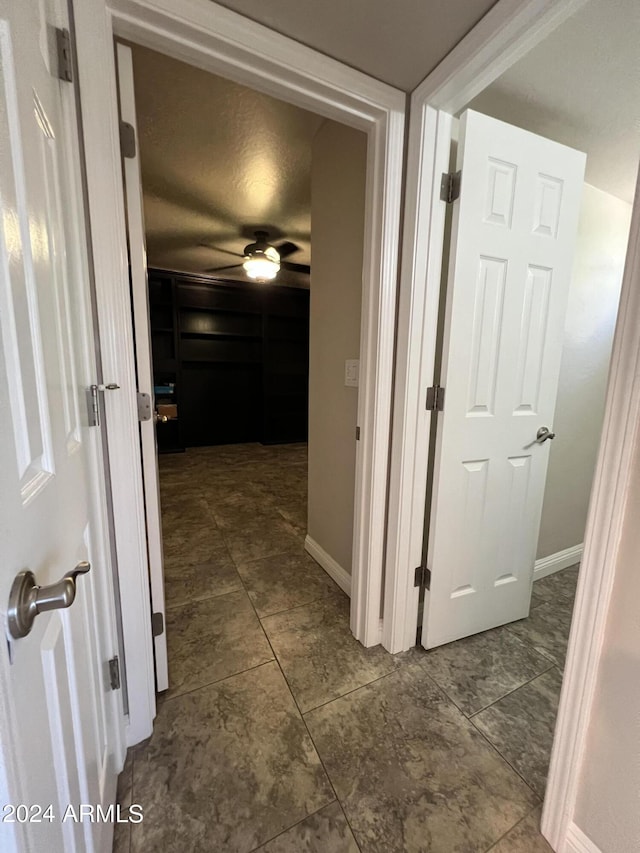 15230 N Blackbird Dr, Fountain Hills, AZ 85268 - hallway featuring baseboards and dark tile patterned flooring