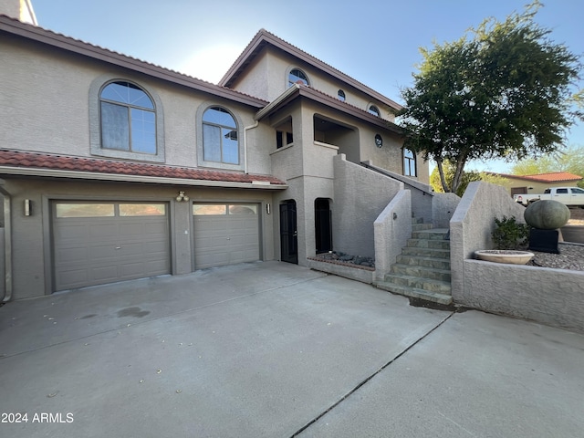 15230 N Blackbird Dr, Fountain Hills, AZ 85268 - view of front of property with driveway, a garage, and stucco siding